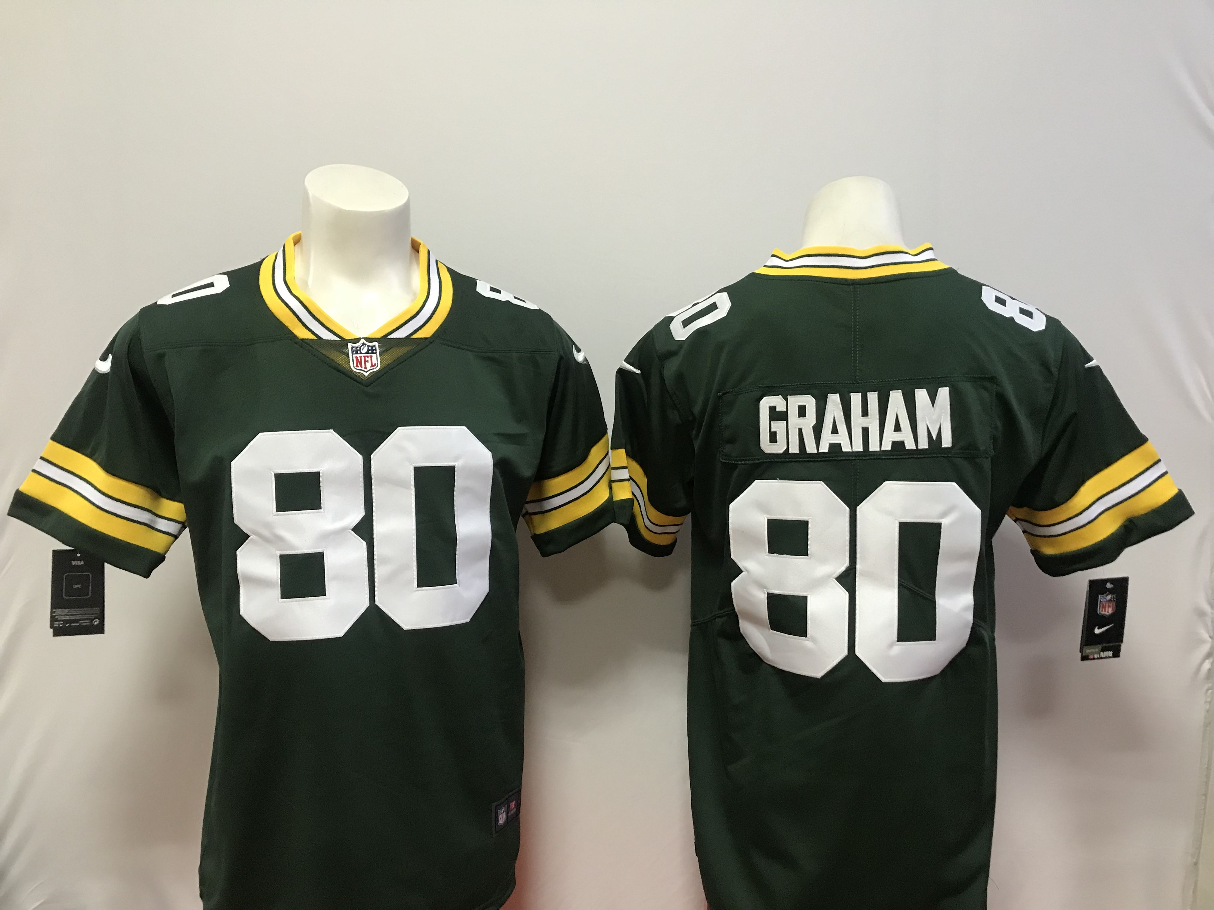 Men Green Bay Packers #80 Graham Green Vapor Untouchable Player Nike Limited NFL Jerseys->women nfl jersey->Women Jersey